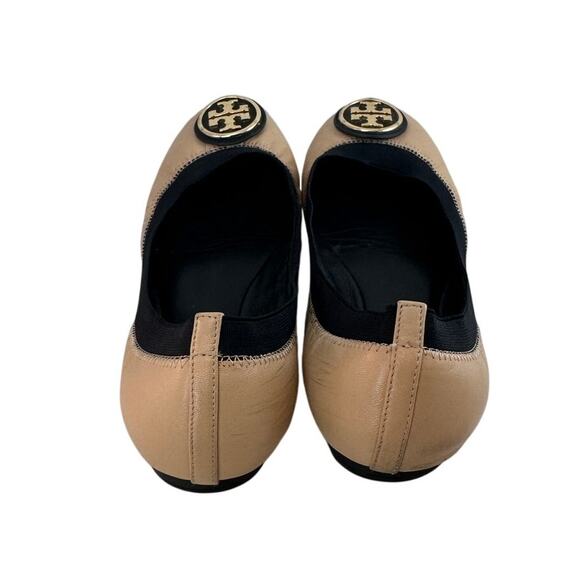 Tory Burch Caroline leather Ballet Slipper 9.5 Preowned - Picture 7 of 13